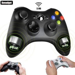 Controladores de jogo Joysticks 2.4g Wireless Controller para Xbox 360/360 Slim/PC gamepad Video Game 3D Rocker Dual Vibration Sensing Console Gaming Acessórios 231023