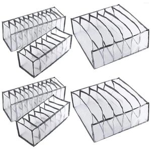 Kök förvaring 6st underkläder låda arrangör fällbara garderob kläder avdelare byrå fack passar för bras strumpor