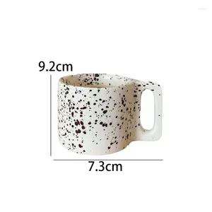 Mugs Creativity Splash Ink Mug Nordic Modern Vintage Portable Ceramic Coffee Cup Table Desktop Water Cups Home Decoration Gift