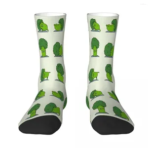 Skarpetki męskie Broccoli Yoga Sock Men Men Poliester pończochy konfigurowalne zabawne