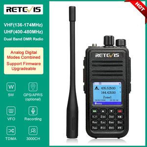 Walkie Talkie Retevis RT3S DMR Digital Walkie Talkie Ham Radiostationer Walkie-Talkies Professional Amatör Tvåvägs Radio VHF UHF GPS APRS 5W 231023