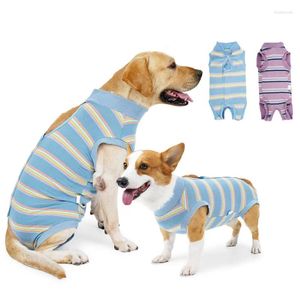 Terno de recuperação de vestuário para cães após camisa profissional para animais de estimação feridas abdominais bandagens fraldas disponíveis