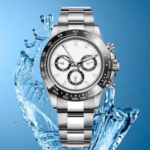 Hochwertige Herrenuhr, Panda-Automatikuhr, luxuriöse mechanische Armbanduhr, Superclone-Uhr, AAA-Edelstahl, Saphirglas, Dytona-Uhren, Klon-Herren-Armbanduhr