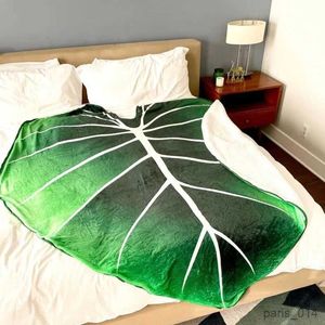 Filtar stora bladfilt mjuka blad polyester gloriosum blad filtar för sängar soffa mysig strand filt födelsedagspresent