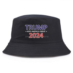 Party Hats Trump 2024 Hat Bucket Sun Cap Usa Presidential Election Fisherman Elections Baseball Caps Save America Again Drop Deliver Dhvwd