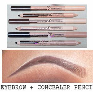 Nya 48pcslot Maquiagem Eye Brow Menow Makeup Double Function Eyebrow Pencils Concealer Pencils Maquillaje4479212