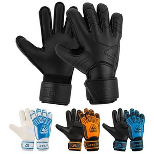 Sports Gloves Professional Goalkeeper Gloves Black Blue Soccer Football Gloves Accessories Training Latex Size 7-10 231024