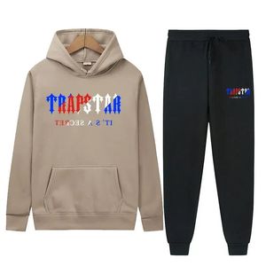 Mens Tracksuits Two Piece Sportswear For Men and Women Lose Hooded Sweatshirt Set Printed Pants Par Novelty 231024