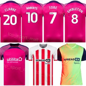 23 24 Club Team Sunderland Soccer 20 Jack Clarke Jersey 17 Abdoullah Ba 24 Daniel Neil 7 Jobe Bellingham 1 Anthony Patterson Camisa de futebol Kits Nome personalizado Número