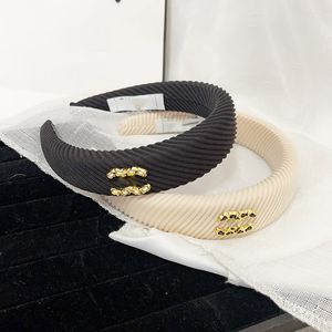 Moda designer marca carta impressão borda larga atada headbands turbante bandana cabelo hoop acessórios para mulheres meninas natal