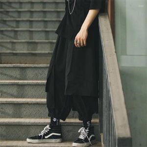 Men's Pants Hairstylist Casual And Women's Wide-leg Trousers Black Legged Fat Leg Pant Style Hombre Ropa Homme Spring Summer