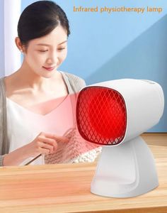 Massageador facial lâmpadas de cozimento elétricas infravermelhas salões de beleza mini desktop aquecido terapia de luz vermelha 231024