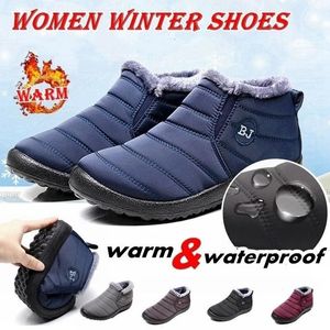 Dress Shoes Men Snow Boots Plush Warm Ankle for Waterproof Female Winter Keep Flat Unisex 231024