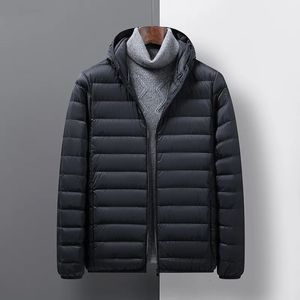 Parka in piumino da uomo autunno e inverno acqua resistente al vento in cotone moda casual giacca calda stampata ispessita con cappuccio 231023