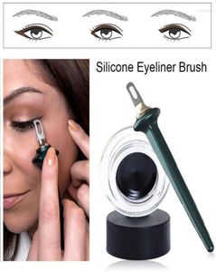 Eyeliner 1 Set Kılavuzu Araçlar Kolay Noskip Jel Yeniden Kullanılabilir Silikon Fırça Titrek Eller İçin Beginer Makeup9751611