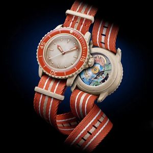 Nowe męskie bioceramiczne automatyczne zegarki mechaniczne Wysokiej jakości pełna funkcjonowanie Pacyfiku Antarkctic Ocean Indyjskie zegarek zegarek na rękę 24