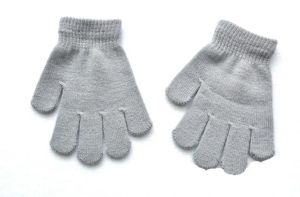 Luvas infantis combinadas com dedos inteiros, luvas de malha, luva quente, lembrança de inverno para meninos e meninas