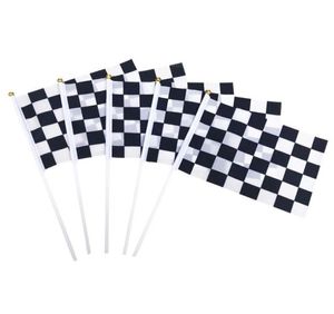 1421 cm Motorrad-karierte Flagge, Renn-Signalflaggen, Banner, Polyester-Rennwimpel, Flaggen und Banner 7101184