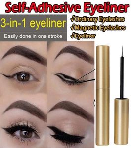 1PC Selfadhesive Eyeliner Waterproof Natural Lasting Make Up Eyeliner Pen Black Eye Liner Pencil Crayon Eyes Marker Pen Makeup2181145