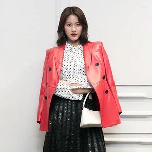 女性用革の本物のジャケット女性シープスキンコート韓国ヴィンテージショートリアルジャケットChaqueta Mujer 9916 YY1930