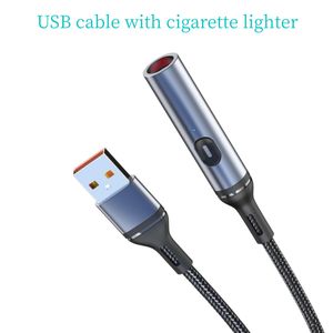 0.8m USB kablo naylon örgülü kordon hattı çakmak