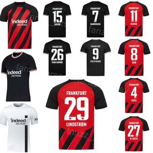 2023-24 Club Eintracht Frankfurt Soccer 26 Dina Ebimbe Jersey 7 Marmoush 29 Nkounkou 3 Pacho 15 Skhiri 4 Koch 1 Trapp 27 Gotze 24 Buta 18 Ngankam Max Football Shirt Kits