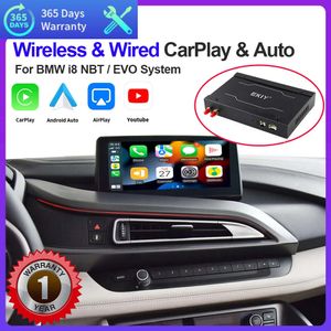 Nowy samochód bezprzewodowy Carplay Android Auto dla BMW i8 NBT 2014-2018 EVO 2018-2021 System Mirror Link Airplay Funkcje odtwarzania samochodu