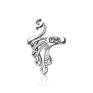 Кольцо с павлином для женщин, регулируемая женская петля для вязания, креативный ювелирный аксессуар