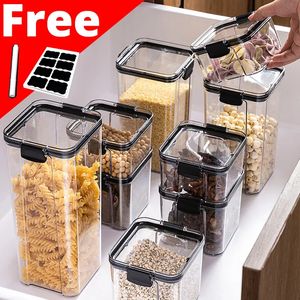 Food Savers Storage Containers PET Kitchen Organization Box Jars Ducts for 231023