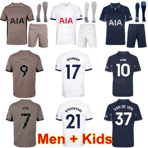 Man Youth 23 24 Club Soccer 7 Son Heung-Min Jersey Set 10 Harry Kane 10 James Maddison 17 Cristian Romero 21 Dejan Kulusevski 38 Destiny Udogie Football Shirt Kits ReCi