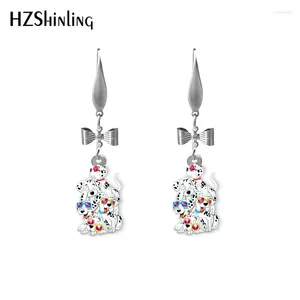 Dangle Earrings 2023 Dinsey Cartoon Dogs 101 Dalmatians Acrylic Butterfly Decor Hook Lesin Epoxy