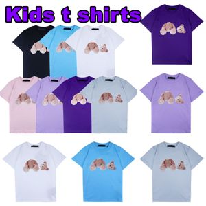 designer bebê meninos palmas roupas crianças criança t-shirts algodão anjos meninas garoto simples manga curta t-shirt crianças designers multicolor tees E9s9 #