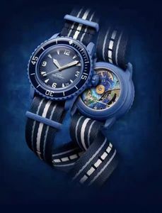 럭셔리 남성용 시계 5 해양 시계 자동 기계적 바이오 세라믹 시계 최고 품질 풀 기능 시계 디자이너 운동 시계 한정판 시계