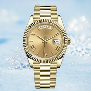 Luxury Mens Datejust Automatic Mechanical Watch 36/41mm 904LAA All rostfritt stål Watch Women's 28/31 Quartz Battery Super Bright Sapphire Waterproof Montre de Luxe