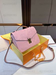 Pochette East West Metis Bag S-Lock Message Bag Luxury Designer Womens Bags Crossbody Monograms Läder axelväska