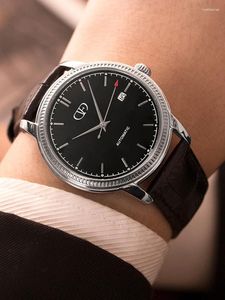 Zegarek na rękę zegarek zegarek dla mężczyzn luksusowy automatyczny biznes mechaniczny klasyczny biznes