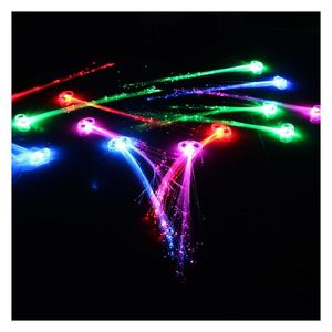 Lampeggiante Treccia di capelli Fabbrica diretta Colorf Flash Emettitore di luce Fibra Trecce Parrucca Led Bar Ktv Ces Mercato notturno di Yiwu Drop Delivery Pr Dhjj3