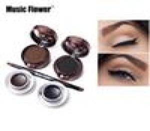 Musikblomma 4 i 1 gel Eyeliner Eyebrow Powder Makeup Palette Waterproof8734280