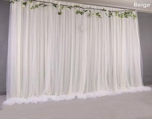 Party Decoration Silktyg Wedding Backdrop Drapes Paneler Hängande gardiner Garn Stage Blackground Po Events DIY TEXTILES7503978