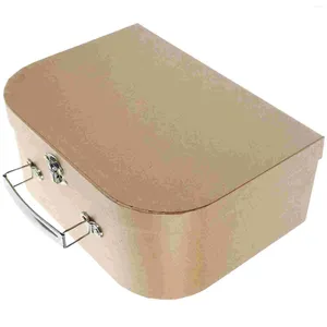 Present Wrap Suitcase Portable Storage Box Paper Cosmetics Container Bröllopsgäster Holder Creative Child