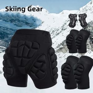 Elbow Knee Pads Ski Hip Protector Pants Fall Prevention Butt Roller Skating Ice Scooter Sports Children's Protective Gear Knee Elbow Wrist Pads 231023