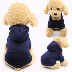 トップストックペットドッグアパレルスモールドッグの衣服犬用暖かい犬コート子犬衣装ペットのために大きなパーカーチワワ
