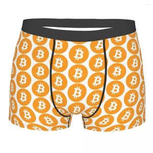 Mutande BTC Mining Bit Coin Giallo Oro Homme Mutandine Intimo da uomo Pantaloncini comodi Boxer