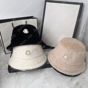 Erkekler tasarımcılar kova şapkaları moda lüks balıkçı şapka kadın kış sıcak yün kapaklar unisex moda kabarık sunhats gri siyah pembe haki kahverengi beyaz kapak