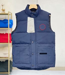 Gilet da uomo in piumino d'oca canadese di design Cappotti caldi invernali Lettera casual Ricamo Moda invernale all'aperto Per coppie maschili Gilet parka canadesi