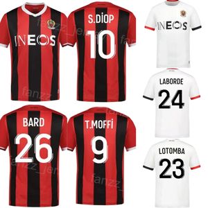 Club 23/24 piłka nożna OGC Nice 26 Melvin Bard Jersey 11 Morgan Sanson 19 Khephren Thuram 24 Gaetan Laborde 1 Bulka Terem Moffi Football Kits Numer Numer Numer