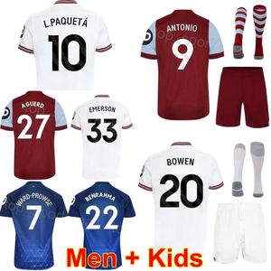 Vereinsmannschaft 2023-24 Fußball 5 Vladimir Coufal Trikot 20 Jarrod Bowen 9 Michail Antonio 4 Kurt Zouma 19 Edson Alvarez 10 Lucas Paqueta Fußballtrikot-Kits XiHanMuLian