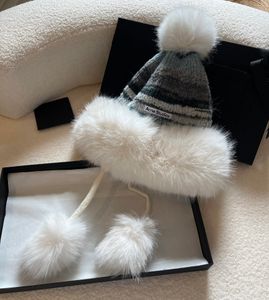 Plush Designer Beanie Luxury hat Winter knit bonnet men and women Warm cap acne versatile wood Temperature Cold Cap Ski Caps Europe Tide earmuffs Ear protection cap