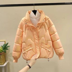 Frauen Graben Mäntel 2023 Winter Parka Mode Damen Jacke Mantel Warme Lose Kurze Parkas Weibliche