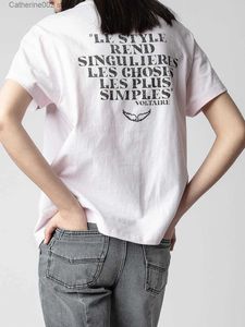 Camiseta feminina carta gráfica t-shirts mulheres 2023 roupas de verão algodão moda manga curta camiseta na moda casual camisetas topos streetwear feminino t231024